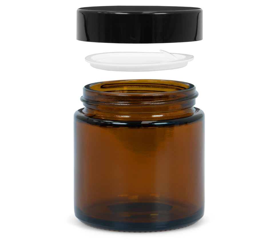 Barna üveg pohár 100 ml