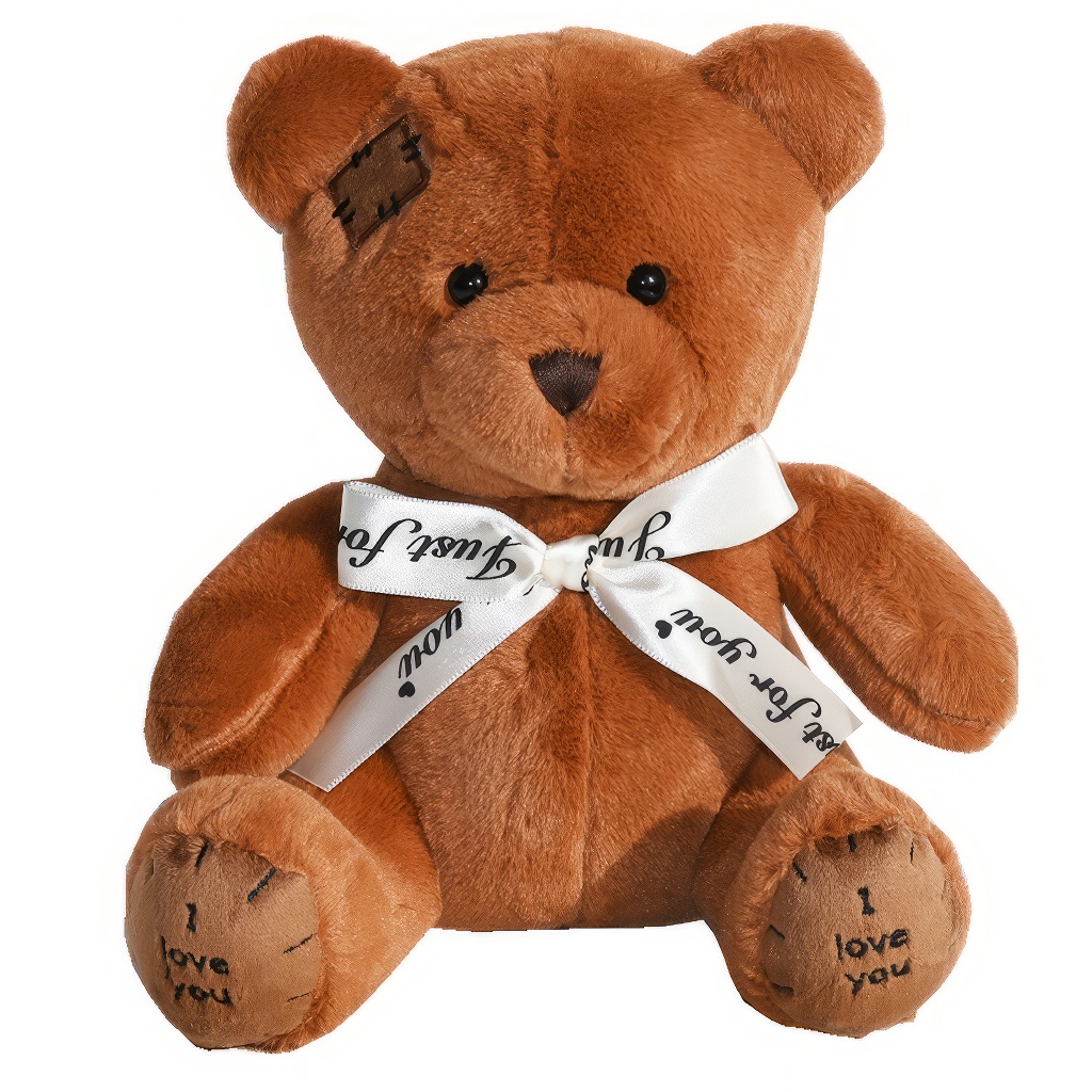 Teddy mackó sötétbarna - 25 cm