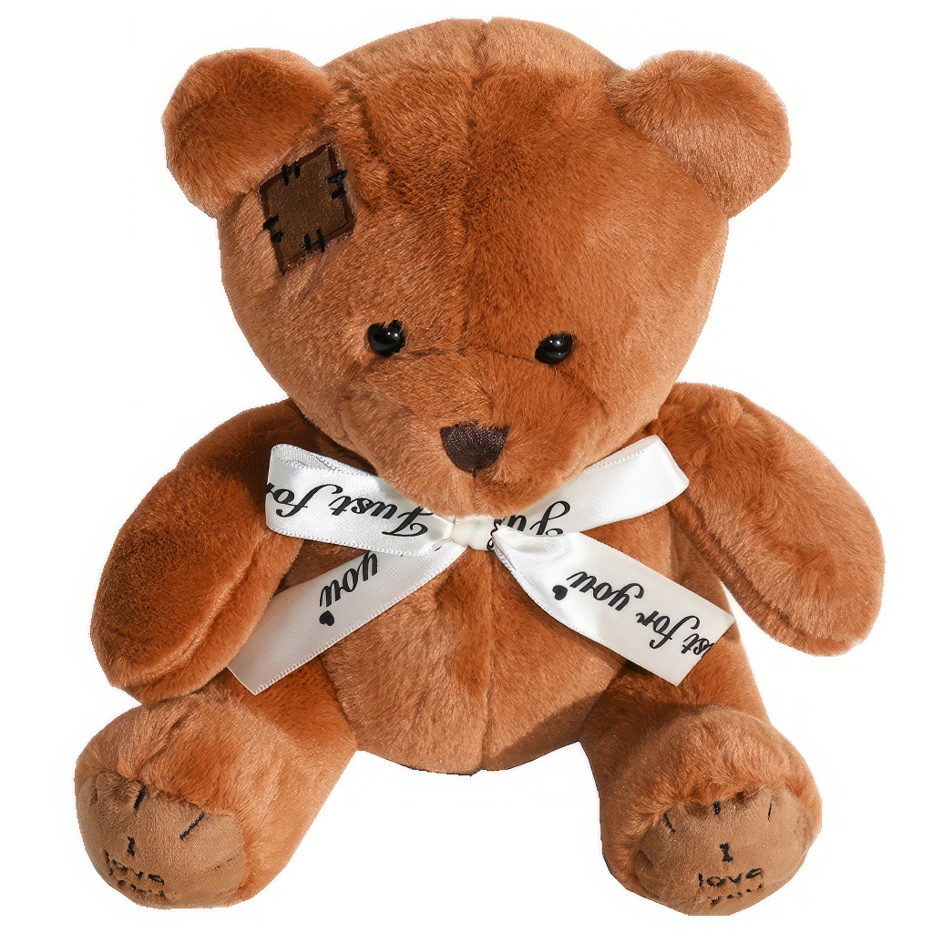 Teddy mackó sötétbarna - 25 cm