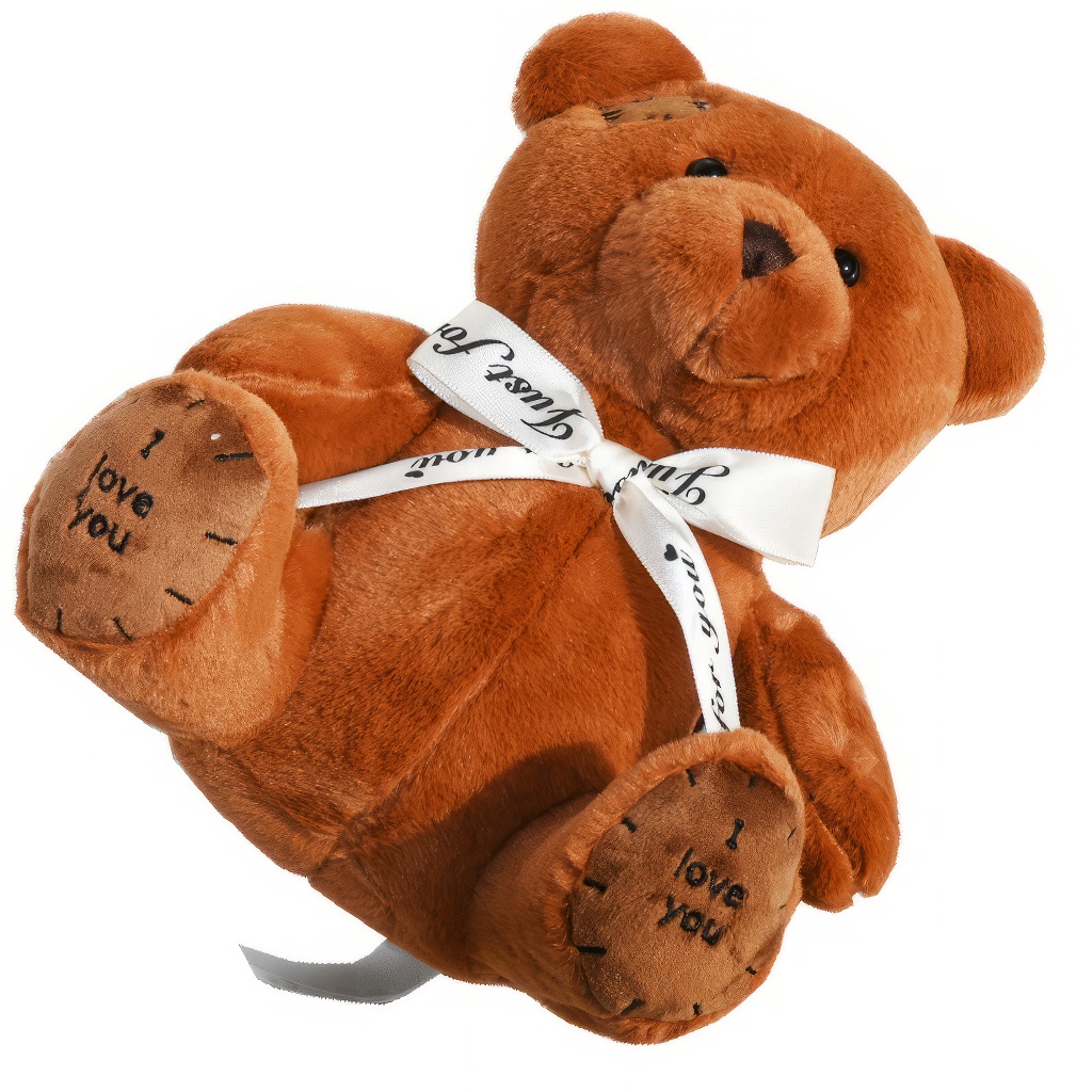 Teddy mackó sötétbarna - 25 cm