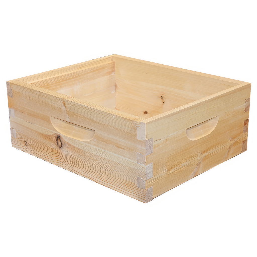 Langstroth méhkaptár felső elem - 3/4 (185 mm) - 10 keretes - cinkelt - szétszerelt