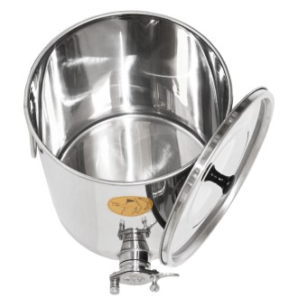 Pergetővödör Mellarius MiniLine 25 kg - rozsdamentes csap
