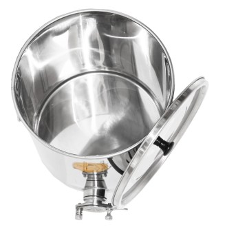 Pergetővödör Mellarius MiniLine 25 kg - rozsdamentes csap