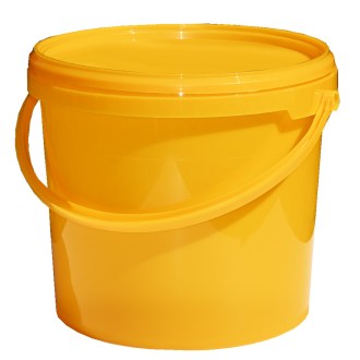 Műanyag mézeskanna 7 kg sárga