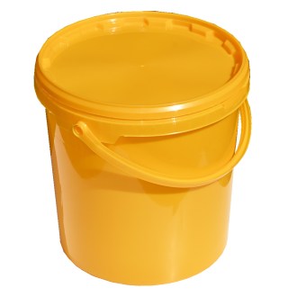Műanyag mézeskanna 14 kg sárga