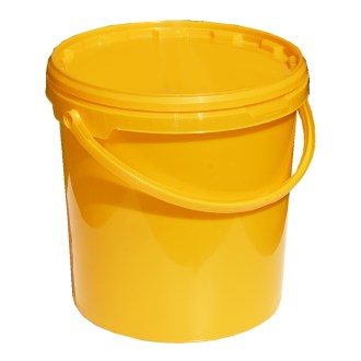 Műanyag mézeskanna 14 kg sárga