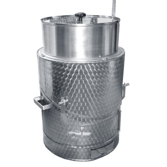 Ágdarab főző üst - teljes rozsdamentes acél brutár