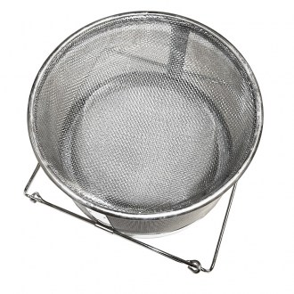 Magas szűrő (szita) dupla fenekű 25 cm fogantyúkkal