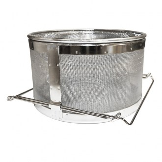 Magas szűrő (szita) dupla fenekű 25 cm fogantyúkkal