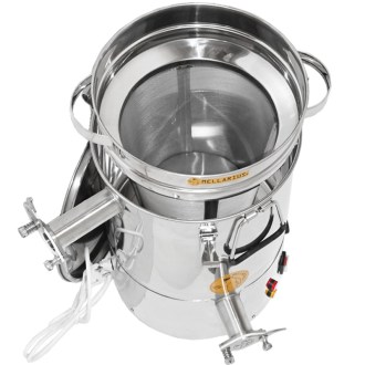 Pergetett méz ülepítő és tárolóedény Mellarius MaxiLine 25 kg beépített fűtőtesttel