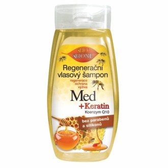 Regeneráló hajsampon MÉZ + KERATIN + Q10 260 ml