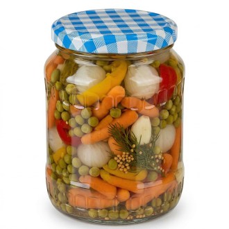 Befőttesüveg tető TO 82 - Kék kockás