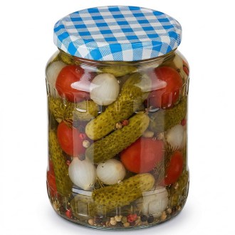 Befőttesüveg tető TO 82 - Kék kockás