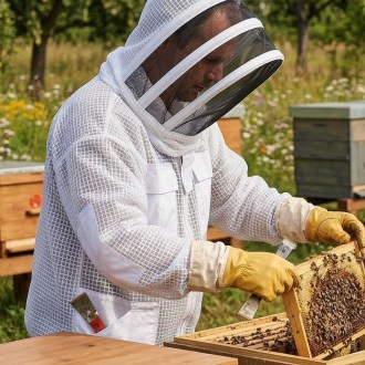Professzionális méhészruha kalappal, méret: S-XXL