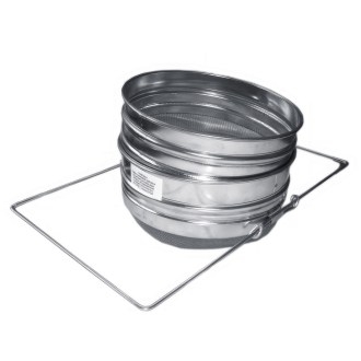 Kettős szűrő (szita) ónozott 21 cm fogantyúkkal