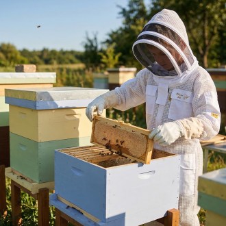 Gyermek méhészeti kezeslábas szellőzéssel Elegant Bee méret: S-XXL