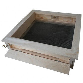 Rakodó kaptár alj, higiénikus lemezes - rozsdamentes acél - Optimal