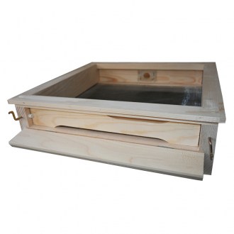 Rakodó kaptár alj, higiénikus lemezes - rozsdamentes acél - Optimal