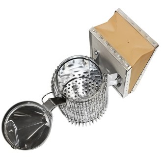 Füstölő (füstölő) - nagy ultra ketreccel - rozsdamentes acél (max) 28 cm