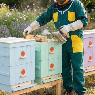 Méhészeti overál, zöld - CZ méret: 52-60