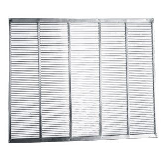 Műanyag anyarács fém 370x483 mm DE