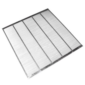 Műanyag anyarács fém 435x435 mm DE