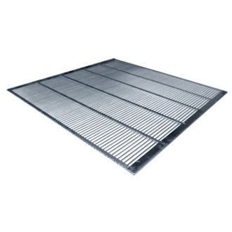 Műanyag anyarács rozsdamentes acél 435x435 mm DE