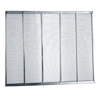 Műanyag anyarács rozsdamentes acél 377x420 mm DE