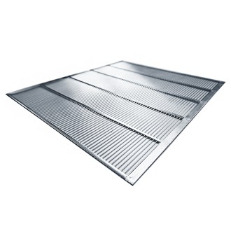 Műanyag anyarács rozsdamentes acél 377x420 mm DE