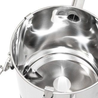 Pergetett méz ülepítő és tárolóedény Mellarius MaxiLine 25 kg kúpos aljjal