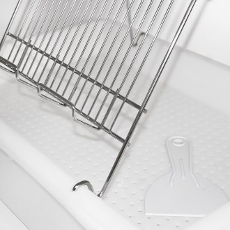 Fedelezőtálca Mellarius - 1 keret - műanyag tálca - rozsdamentes acél