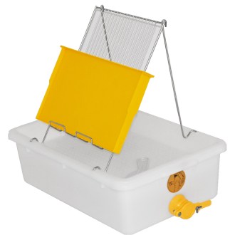 Fedelezőtálca Mellarius - 1 keret - műanyag tálca - rozsdamentes acél