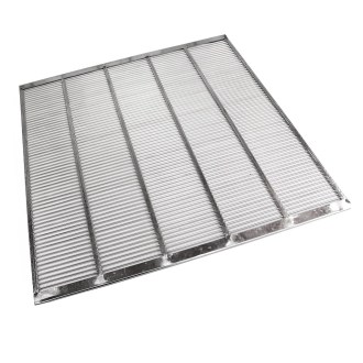 Műanyag anyarács fém 435x435 mm DE