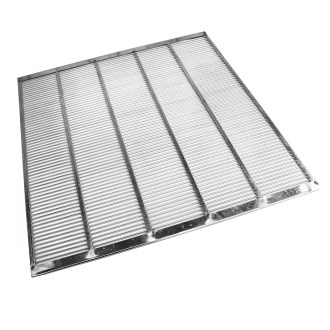 Műanyag anyarács fém 420x420 mm DE