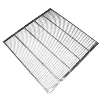 Műanyag anyarács fém 420x420 mm DE
