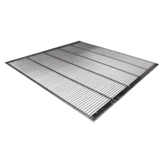 Műanyag anyarács fém 435x435 mm DE
