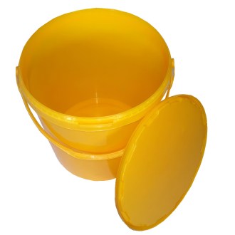 Műanyag mézestartály 25 kg sárga