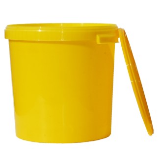 Mézesvödör műanyag 40 kg / 33 l - sárga