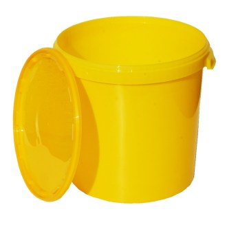 Mézesvödör műanyag 40 kg / 33 l - sárga
