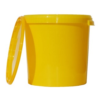 Mézesvödör műanyag 40 kg / 33 l - sárga