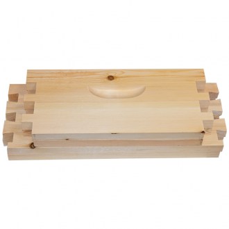 Langstroth méhkaptár felső elem - 3/4 (185 mm) - 10 keretes - cinkelt - szétszerelt