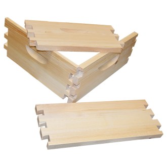 Langstroth Original 1/1 (232 mm) - 10 keretes mézkamra - cinkelt - szétszedett