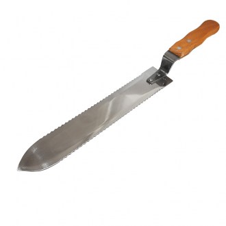 Fedelezőkés - fogazott - rozsdamentes acél - 28 cm