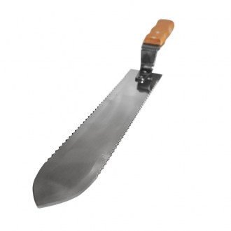 Fedelezőkés - fogazott - rozsdamentes acél - 28 cm