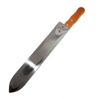 Fedelezőkés - fogazott - rozsdamentes acél - 28 cm