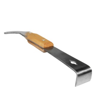 Méhészeti feszítővas Swiss Biene, nagy rozsdamentes acél fa markolattal, 26 cm