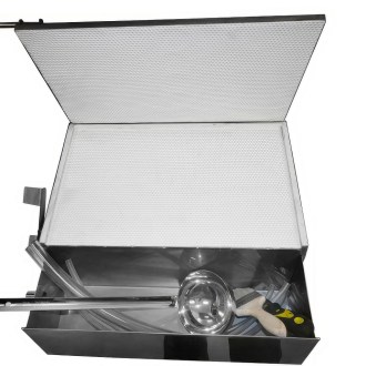 Kézi műlépprés - vízhűtéses - 420 x 270 mm