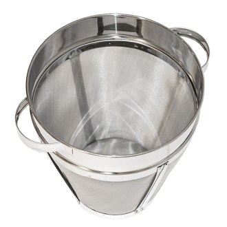 Kúpos szűrő préselés nélkül 35 kg-os edényekhez