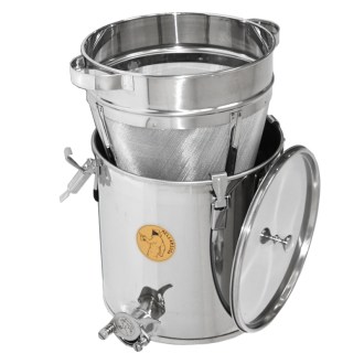 Kúpos szűrő préselés nélkül 25 kg-os edényekhez
