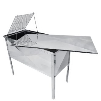 Lefedetlő asztal Mellarius fedővel - 100 cm